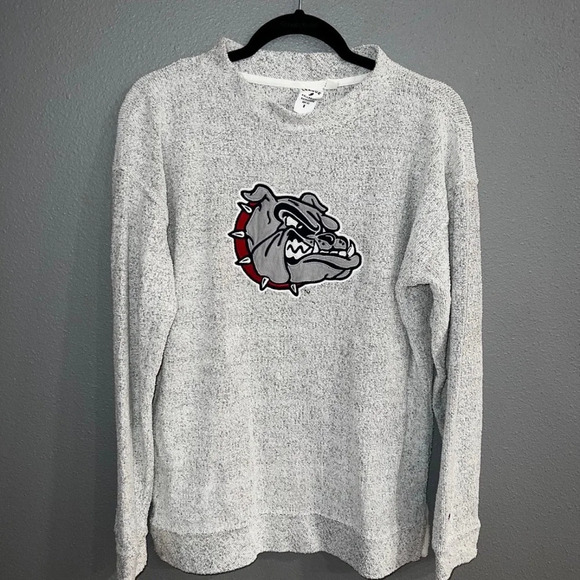 Gonzaga University Long Sleeve Gray Crewneck Sweatshirt Size small - Picture 1 of 4